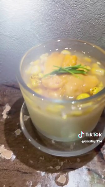 とうもろこしの冷製茶碗蒸しが楽しめる季節