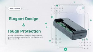 SB Premium Clear Case for Raspberry Pi Zero and Raspberry Pi Zero W Open Closed 2 in 1 Access to All Ports