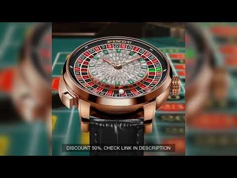 PINDU Design New NH35A Mechanical Watches Men Push Button Turn Russian Roulette Game Sapphire Mirror