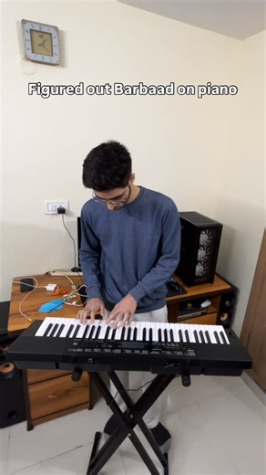 Akshit on Instagram: "Figured out Barbaad on piano… somehow"