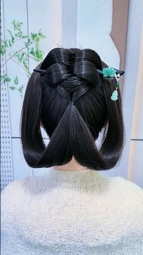 Elegant Heart Loop Hairstyle 💖 Easy Korean Bob Hair Tutorial For Girls 🌸