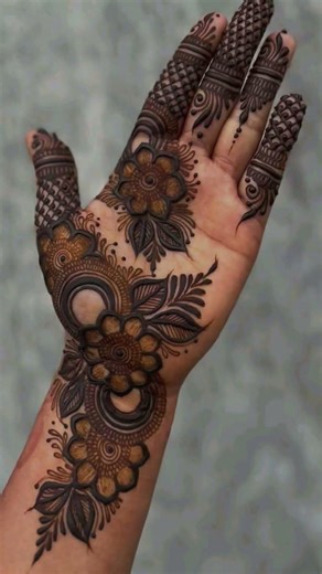 so beautiful mehandi design simple photo #song #mehndi