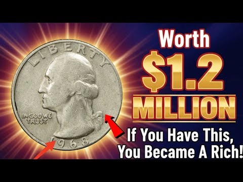 RARE 1968 QUARTER WORTH MONEY - VALUABLE WASHINGTON QUARTER COINS!!