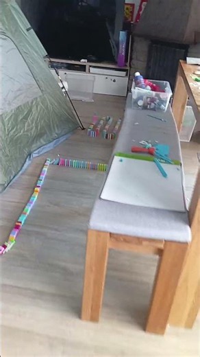 Domino Effect in the living room FIRST TRY