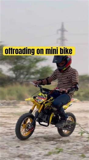 offroading on mini bike