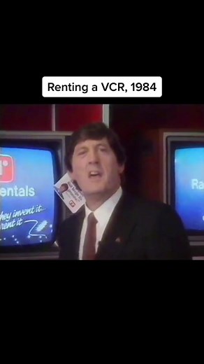Rent-to-own VCRs, 1984. #tv #vcr #vhs #tech #80s #1980s #retro #retrotok #genx #australia