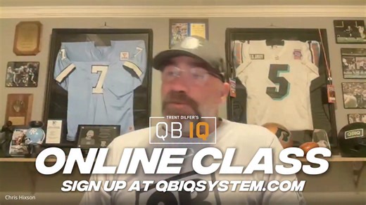 The best, cost efficient way to learn the QBIQ System is to join our QBIQ Quarterback Online Classes. Twice a week, you can join us to learn how to read defenses, the matrix of football and more to grow as a Quarterback. This is a great way to learn the QBIQ System from anywhere! #QBIQ Link: https://qbiqsystem.com/product/live-online-group-class/ | QBIQ