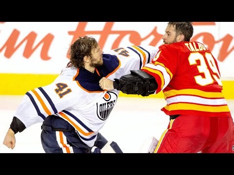 Australian reacts to Goalie fight Mike Smith Mike Talbot battle of Alberta 2020!