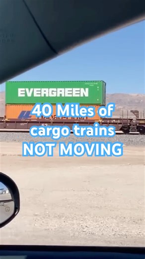 Miles and Tons of Trains stuck in the California desert
