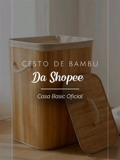 Quem disse que o cesto de roupa suja precisa ser feio? 🧺✨ ​Substituir o plástico pelo bambu muda completamente a cara da lavanderia ou do quarto. Ele traz um ar de