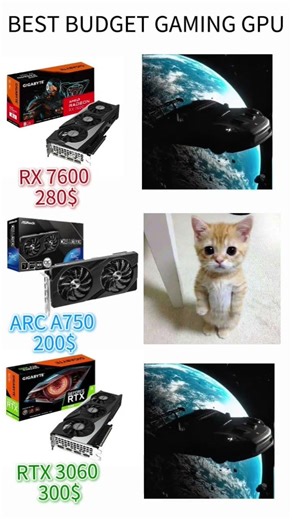 BEST BUDGET GPU FOR GAMING? #gpu #gaming #edit #top #rtx #amd #best #cat #caredit #cars #nvidia #cpu