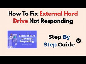 How To Fix External Hard Drive Not Responding – USB, Format & Disk Check