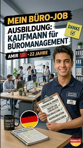 التدريب المهني في إدارة المكتب في ألمانيا #youtubeshorts #ausbildung #viral #deutschlernen #deutsch