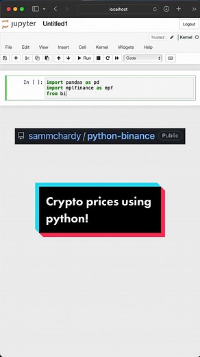 Getting eth prices using python! #coding #python #jupyternotebook