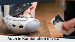 Lenco DIR 260 Internetradio - DAB+ Digitalradio - Bluetooth - WLAN - Radio-CD Player - 2,8“ Farbdisplay - AUX - Wecker - App Steuerung via Undok - 2 x 10 Watt RMS - schwarz