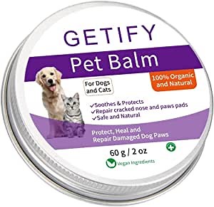Organic Protection Pet Skin Care Balm Lick Safe | Heals, Repairs and Moisturizes Dry Itchy Skin Noses and Cracked Paws for Dogs and Cats Essentials