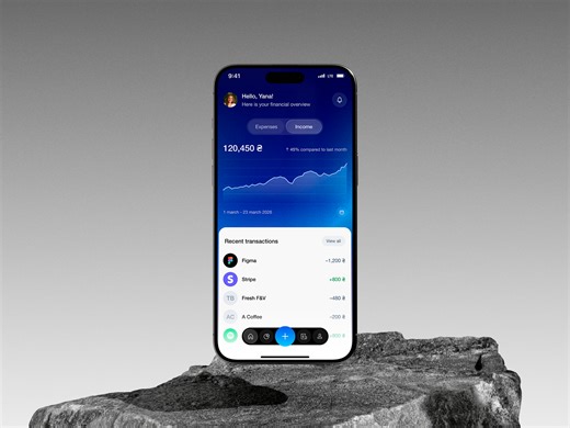 Finance Tracker App — UX/UI Design Case