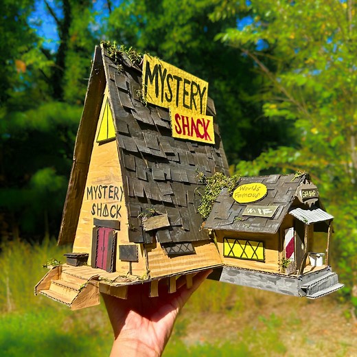 Handmade Mystery Shack Cardboard Sculpture: Gravity Falls Decor - Etsy