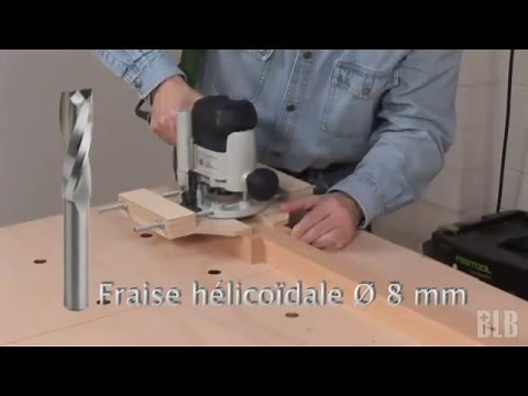 Défonceuse : double guide parallèle et mortaises