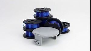 Replacement String Trimmer Spool Compatible with 18V 24V 40V,with 11ft 0.065" Auto Feed Cordless Weed Eater Spools Single Line 29252 and 522994001 Cap Covers (3 Spools+1 Cap)