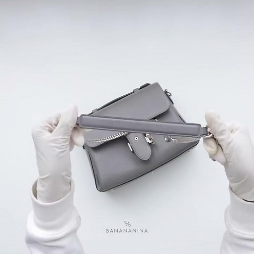 Gucci Dollar Interlocking G Top Handle Shoulder Bag Grey