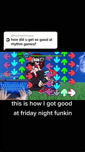 Answer to @fnfcontent1.0 I reccomend playing osu!mania to get good at fnf (friday night funkin) #fridaynightfunkin #fnf #fridaynightfunkinmeme