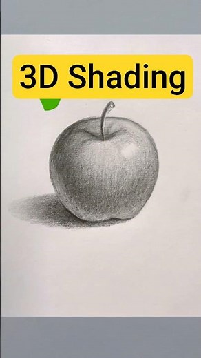 Pencil Shading Hacks #shorts #youtubeshorts #art #pencil #apple #drawing #viral #tips
