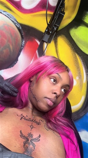 Come with me to get tatted 🩷🩷🩷🤏🏾 #atl | tattoo