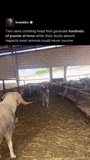 Rams Headbutting: How Horns and Skulls Withstand Impact