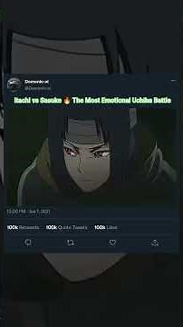 Itachi vs Sasuke 🔥 The Most Emotional Uchiha Battle #shorts #naruto