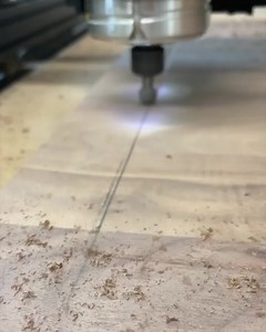 The ease of this CNC router cutting through this walnut wood is perfection. Via www.instagram.com/twomoosedesign | Hare & Forbes Machineryhouse