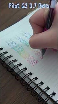 Pilot G2 0.7 Pens - Writing Test