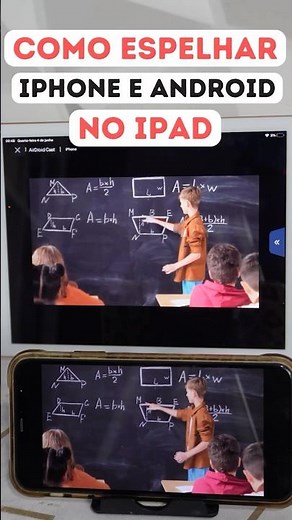 Maneira gratuita de espelhar a tela do iPhone /Android no iPad/PC em segundos#shorts