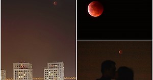 Ngắm hình ảnh "MẶT TRĂNG MÁU" lấp ló trên bầu trời Việt Nam - MAT TRANG MAU - MAT TRANG MAU TAI VIET NAM