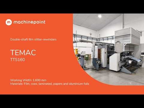 TEMAC TTS160 Double-shaft film slitter-rewinders | TEMAC Machines