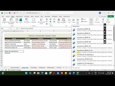 New Perspectives Excel 365 | Module 5: SAM Project B Clarion University