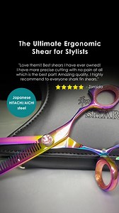 2.4K views · 65 reactions | If you're a hairstylist/barber this is for you! ‍♀️ ✂️ Best shears for point, slide, wet and dry cutting  Unconditional lifetime warranty and payment plans available  Join the 300K+ stylists who choose Shark Fin! Order today and get 15% off your first order. Use code 퐍퐂ퟏퟓ at checkout. PLUS FREE Bonus Shears (Up to a $950 Salon Value). | Shark Fin Shears - Beauty | Facebook