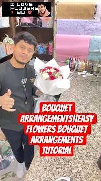 Bouquet Arrangement | Easy Flower Bouquet Arrangement Tutorial