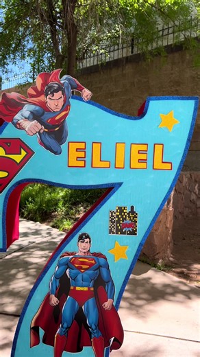 Siete temático de Superman 💥 #piñata #pedidos #pyf #fyppppppppppppppppppppppp #cuu