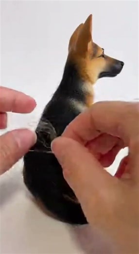 Creating a Hyper-Realistic German Shepherd Puppy Sculpture | Wool & Clay Art#ArtProcess #SculptureAr