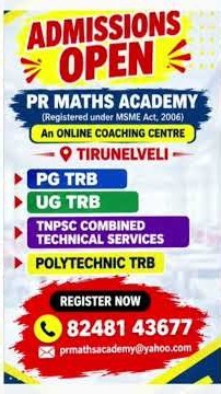 UGTRB/PGTRB/AD STATISTICS ASI BHS/TNPSC CTS 504/TNSET QUESTION OR LINEAR PROGRAMMING infeasible sol