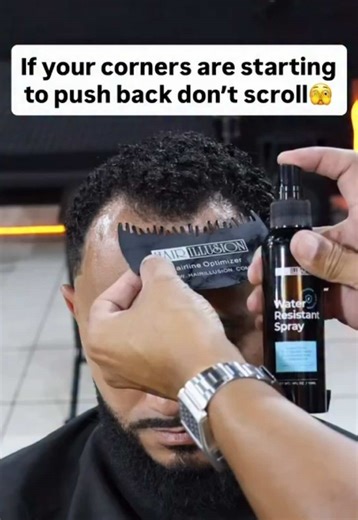 Most guys panic when their corners start pushing back… but watch this. 👀🔥 It always starts the same way. You catch it in the mirror one day. The temples looking a little lighter. The corners opening up a little more than they used to. At first you brush it differently. Maybe try a new cut. Stand under softer lighting. Then one day the bright light hits and you’re like… damn when did that happen? 😮‍💨 A lot of guys think once the corners start moving back, that’s the end of the story. But some