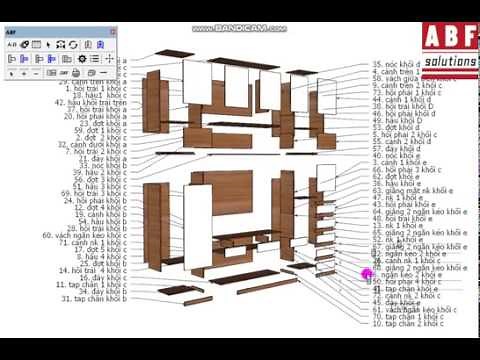 Hướng dẫn tạo sơ đồ lắp ráp SketchUp ABF