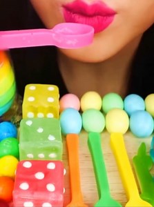 🍭🍬🍫🍬🍭🍬🍭 delicious desserts and sweets candies , chocolate , gummy and edible spoon candy asmr mukbang #reels #food #trending | MG FOODS and Adventure