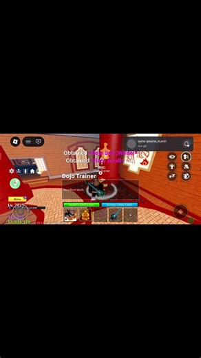 I got my first dojo belt (white belt) #roblox #bloxfruits #shorts