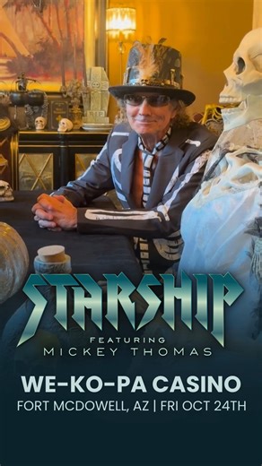 12K views · 331 reactions | Catch STARSHIP featuring Mickey Thomas at We-Ko-Pa Casino Resort TOMORROW! October 24th in Fort McDowell, AZ! Get tickets here: www.wekopacasinoresort.com #starship #80s #classicrock #concert #fortmcdowell #Arizona | Starship Featuring Mickey Thomas | Facebook