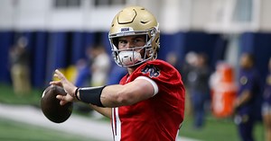 Where The Athletic ranks Notre Dame quarterback Sam Hartman as an NFL Draft prospect