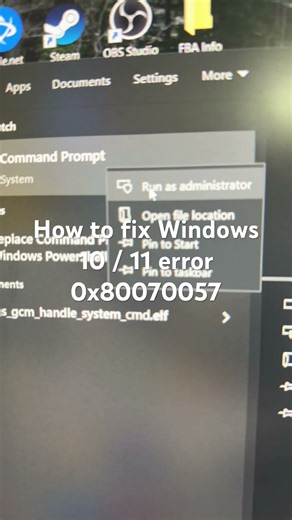 How to fix Windows 10 / 11 error 0x80070057