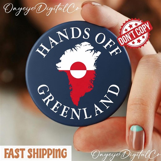 Hands off Greenland Pinback Button – Anti Trump Not My President Pin - Etsy