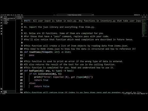 CS230 Project 5 Overview
